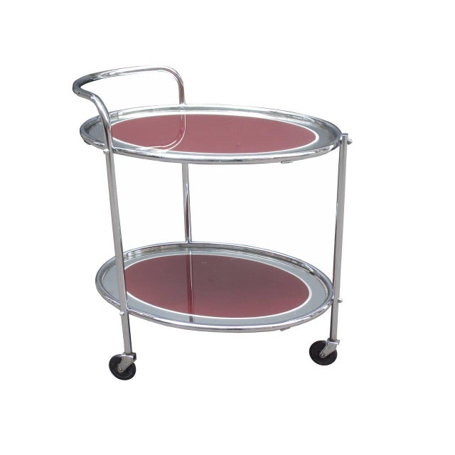 1930s Art Deco Period Two Tier Serving Cart France For Sale - Image 10 of 18