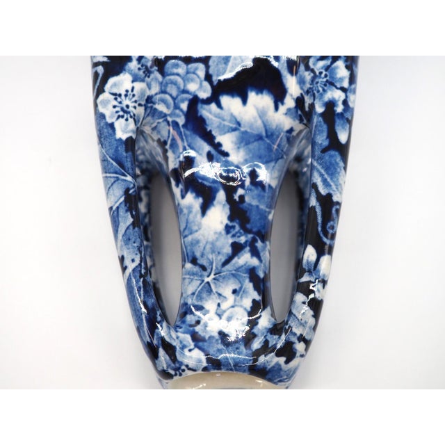 Ceramic Blue Vase for Rörstrand, Sweden, 1920s For Sale - Image 7 of 11