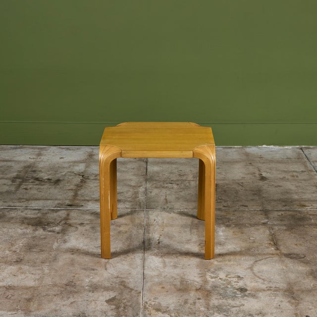 Tan Alvar Aalto "Model X601" Side Table for Artek For Sale - Image 8 of 16