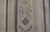 Dark Gray Square Vintage Turkish Embroidered Kilim in Dark Blue, L. Green, Gray, Taupe For Sale - Image 8 of 11