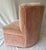 1950s Art Deco Swivel Club Chair Blush Pink Velvet Curved Back, Usa, 1950s For Sale - Image 5 of 7