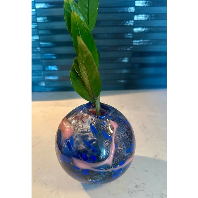 Postmodern Murano Art Glass Vase Italy 1980s Post Modern Memphis Milano For Sale - Image 3 of 6