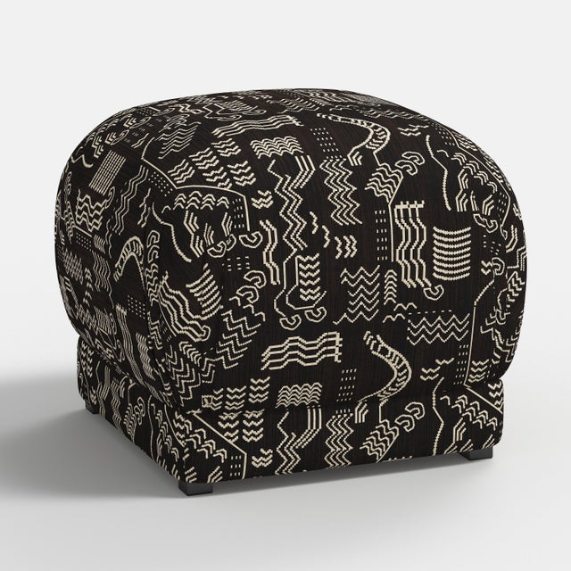 Not Yet Made - Made To Order Sinclair Ottoman in Lhasa Chocolate For Sale - Image 5 of 5