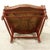 Vintage French Provincial Distressed Terracotta Red Wingback Chair With Gingham Cushions For Sale - Image 10 of 12