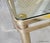 Vintage Brass Hollywood Regency Style Modern Contemporary Glass Top End Table 1 of 2 For Sale In New York - Image 6 of 15