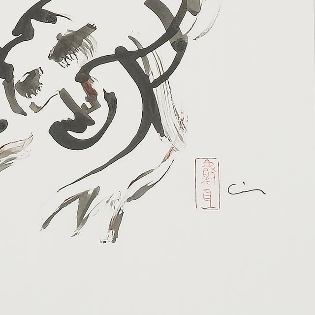 Sumi Tiger - Virginia Cohn Parkum, C. Unknown For Sale In San Diego - Image 6 of 8