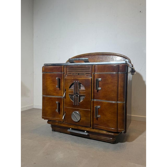 Art Deco Harem Stove from Fobrux, Belgium, 1930s For Sale - Image 6 of 9