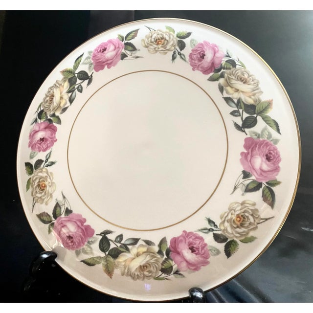 Royal Worcester Royal Garden Elgar Cake/Gateau Plate & Server- 2 Pieces Vintage Excellent Mint Condition For Sale - Image 10 of 11