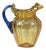 Italian Murano Liberty-Style Blue and Yellow Glass Pitcher, 20th Century For Sale