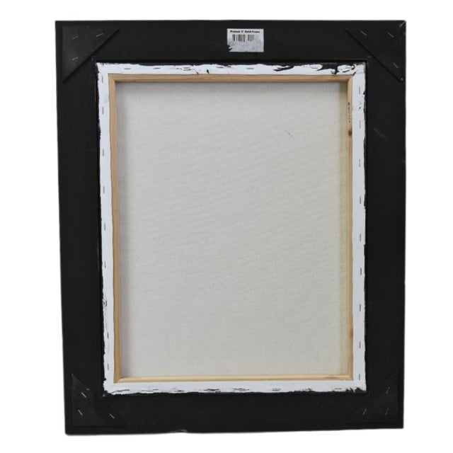 2020s Original Orange Folk Art Chicken Hen Painting by Ruth Arenz Including the Antiqued Gold Wood Fame For Sale - Image 5 of 6