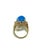 Bochic “Capri” Vintage Blue Opal & Lilac Tanzanite Cocktail Ring - 18K Gold & Si For Sale - Image 10 of 10