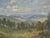 Heinrich Pforr, View of Meißner into the Werra Valley, Oil Painting on Canvas, in Very Good conditions. Designed 1950 to...