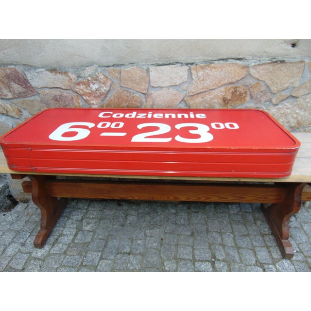 Industrial Double-Sided Neon Sign, 1980s For Sale - Image 4 of 7