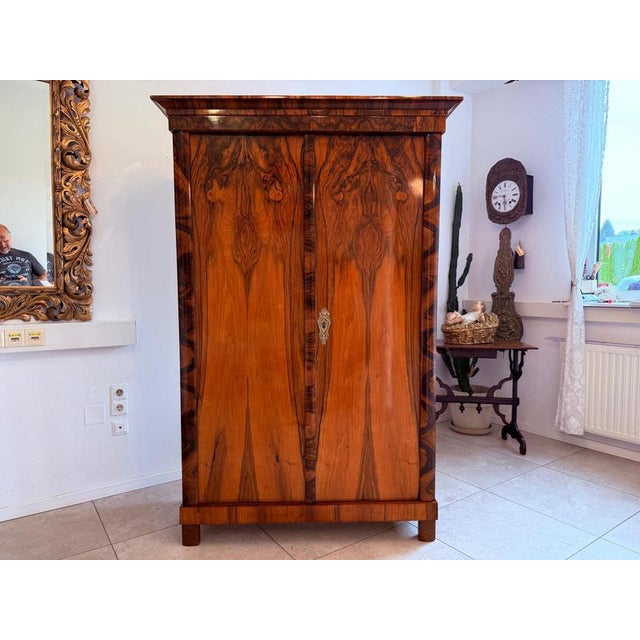Antique Biedermeier Hall Wardrobe For Sale - Image 14 of 18