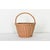 French Vintage Wicker Collecting Basket For Sale - Image 4 of 8