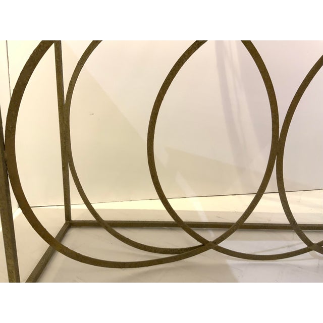 Modern Interlocking Circles Console Table | Chairish