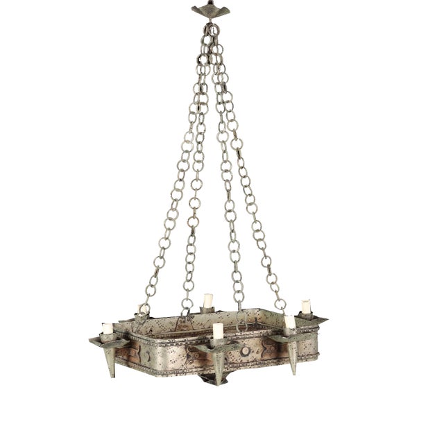 20th Century Metal Chandelier, Italy For Sale