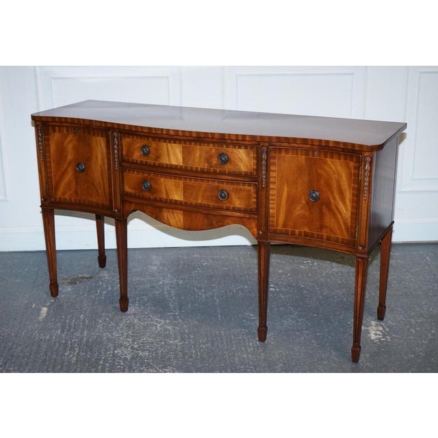 intage Edwardian Style Hardwood Sideboard. Crafted by Jaycee Furniture exemplifies the elegance of early 20th-century...