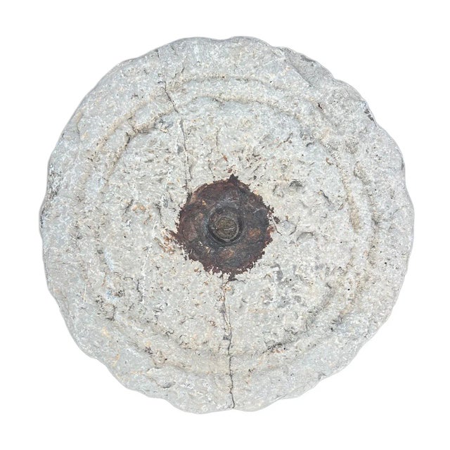 Vintage Mongolian Stone Field Roller For Sale - Image 4 of 4