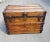 American 1900s Early American Style Refinished Pine and Metal Blanket Trunk For Sale - Image 3 of 10