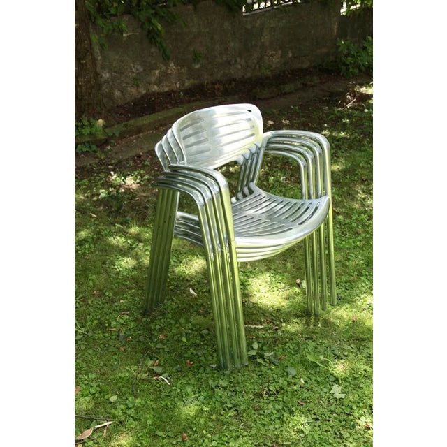 Vintage Spanish Metal Chair by Jorge Pensi for Amat 3, 1980s For Sale - Image 9 of 13