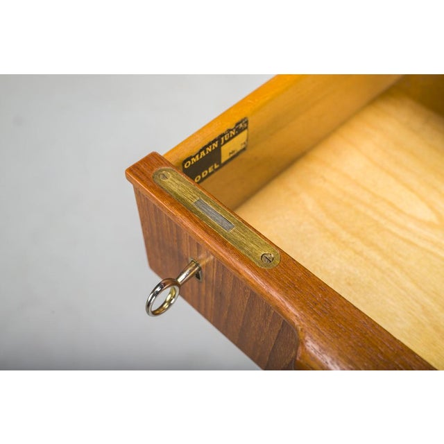 Model 75 Teak Desk by Gunni Omann for Omann Jun Furniture Factory, 1960s For Sale - Image 18 of 18