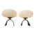 Vintage Mid Century Modern Laurel Arch Chrome Lamp Bases Work - Pair For Sale