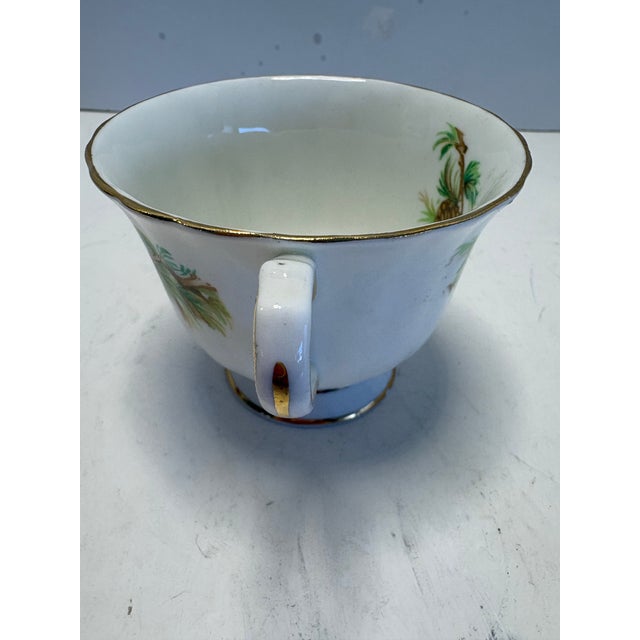 Vintage Windsor Bone China Pinecone Teacup & Saucer | Made in England | Woodland Tea Cup | Mid Century English China For Sale In Indianapolis - Image 6 of 10