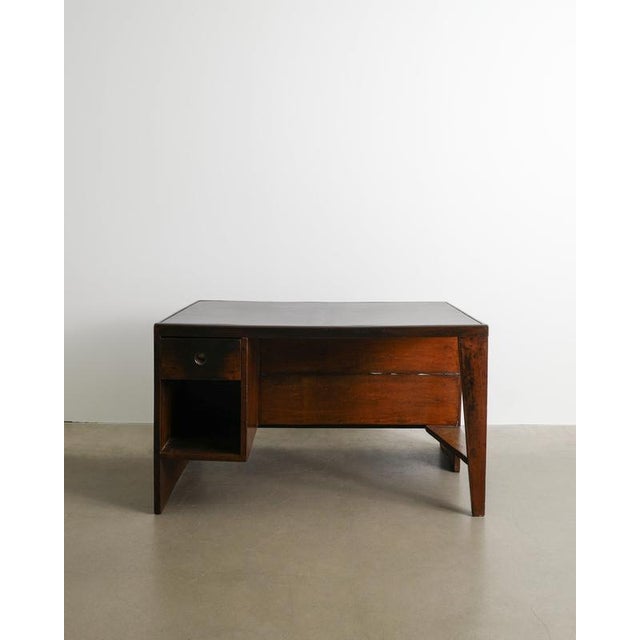 French Mid-Century Wooden Pigeon Hole Desk by Pierre Jeanneret, 1950s For Sale - Image 3 of 11