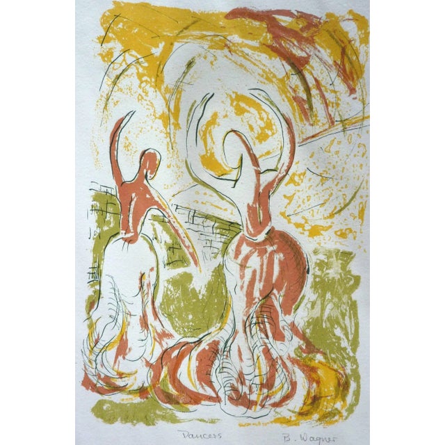 Barbara Wagner is a printmaker who delights in the human form. This silkscreen of Dancers has its inspiration in Degas but...