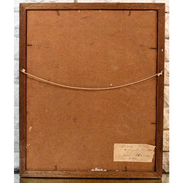 1960s Jamaican Folk Art Style Landscape Oil Painting, Framed For Sale - Image 9 of 11