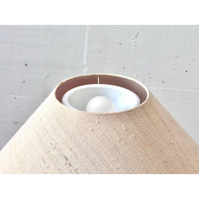 Brass Floor Lamp with Fabric Shade, 1990s For Sale - Image 13 of 16