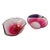 1970s Pink Glass Serving Bowls- Set of 2 For Sale