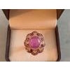 Bochic "Orient" Vintage Ruby & Fancy Multi Gem Cocktail Ring 18K Gold & Silver For Sale - Image 16 of 18
