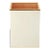 AERIN Classic Faux Shagreen Waste Basket, Cream For Sale