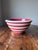 Late 20th Century Late 20th Century Terramoto Pottery San Francisco Red and White Striped Mixing Bowl 9.25" For Sale - Image 5 of 10