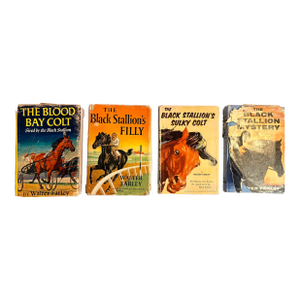 1950s Set of Four Rare First Edition Books From the Black Stallion Series by Walter Farley