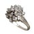14-Karat White-Gold and Diamond Cluster Ring For Sale - Image 4 of 8