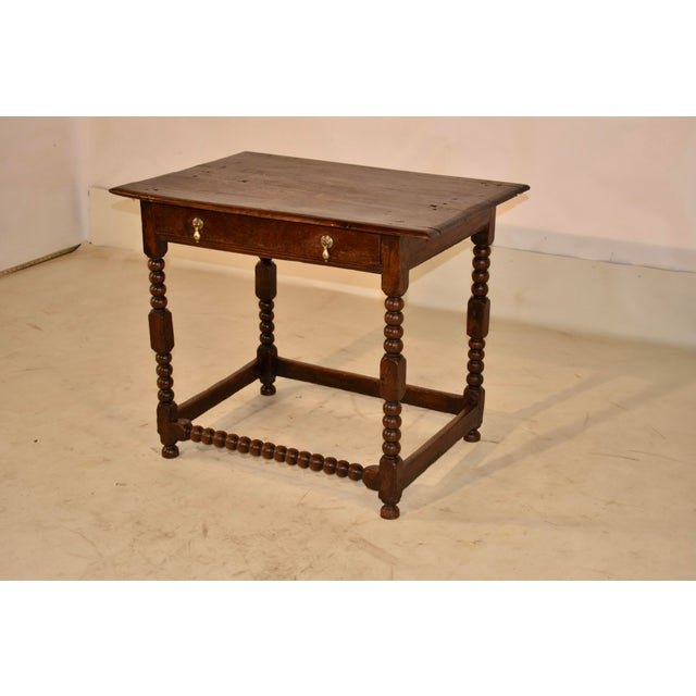 English Period Charles I Oak Side Table From England For Sale - Image 3 of 11