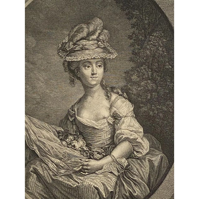 French Late 19th Century The Age Agreable Engraving, France 1770 For Sale - Image 3 of 5