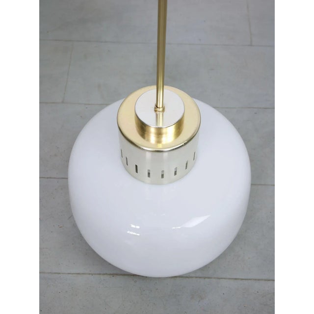 Mid-Century Modern Mid-Century Opaline Pendant Lamp For Sale - Image 3 of 13