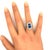 Blue 5.98 Carat No-Heat Ceylon Blue Sapphire Diamond Platinum Ring, Gia Certified, Size 5.75 For Sale - Image 8 of 8