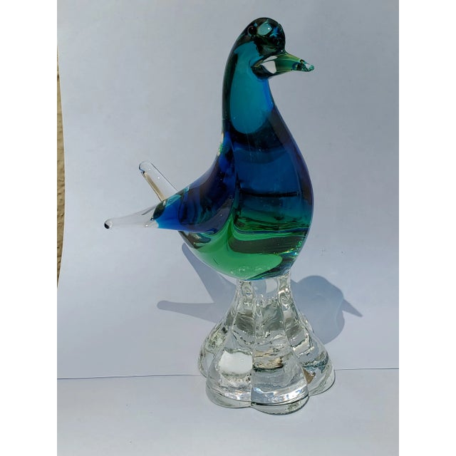 Glass 1960s Mid-Century Blown Glass Bird For Sale - Image 7 of 7