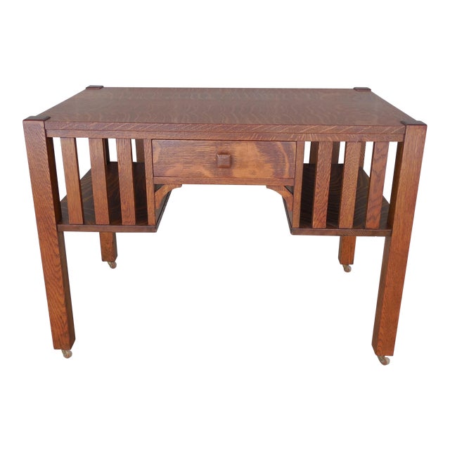 Antique Mission Oak Library Desk Chairish