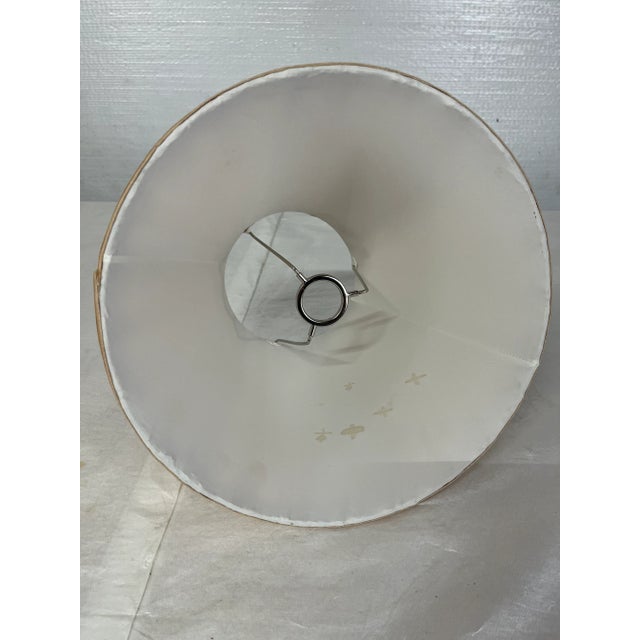 Peach Empire Box Pleat Lamp Shade For Sale - Image 6 of 8