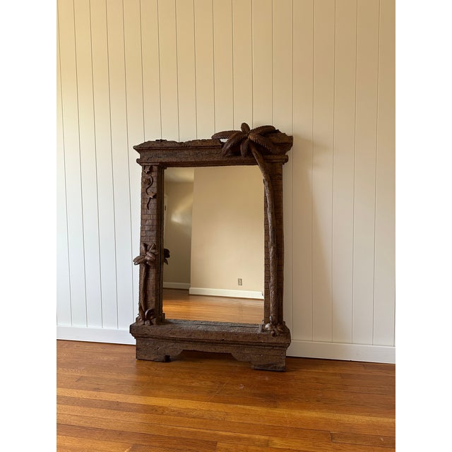 Vintage Palm Tree Wall Mirror For Sale - Image 11 of 11