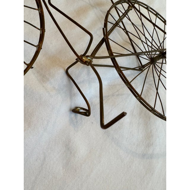 Late 20th Century Artist Made Metal Bicycle Sculpture For Sale - Image 4 of 12