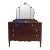Vintage Solid Cherry Wood Vanity With Mirror, Traditional American Craftsmanship For Sale