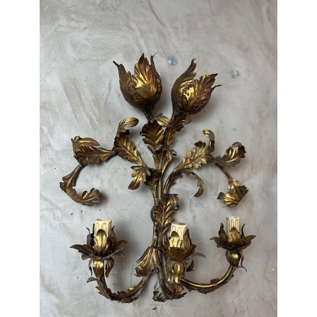 Vintage Italian Wall Lights, 1950s, Set of 2 For Sale - Image 3 of 16
