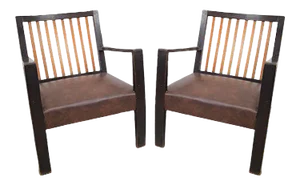 Set of Italian Armchairs, 1940s